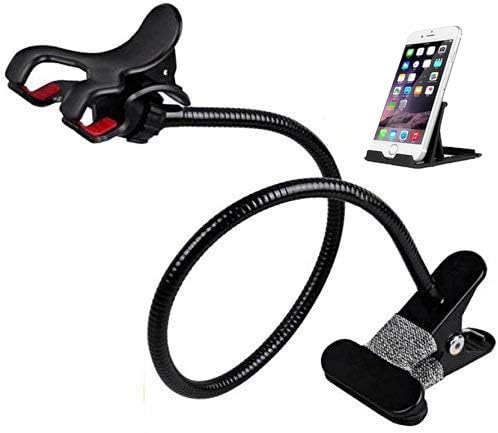 Universal Cell Phone Holder, Metal Lazy Bracket Mobile Phone Stand, Flexible Gooseneck Long Arm Clip, Color May Vary. combo offer portable mobile stand