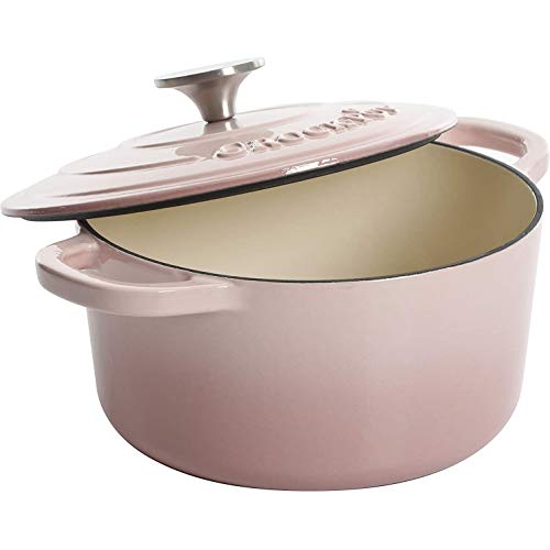 Image of Crock-Pot Artisan Round Enameled Cast Iron Dutch Oven, 5-Quart, Pistachio Green