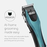 Wahl Pro Animal Groom Lite Pet Clipper - Cordless & USB Charging - Adjustable Blades - Professional Grooming Kit for Dogs, Cats & Small Pets - Black/Metallic Blue
