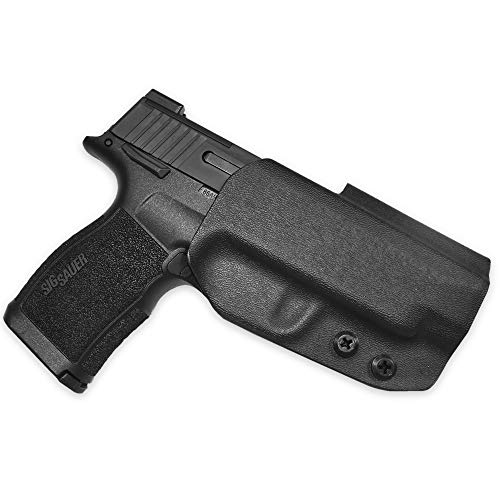 WHOLEGUNS - OWB Holster IDPA -Black- USPSA - KYDEX Holster - Outside The Waistband - Posi-Click Retention - 100% US Made (for Sig Sauer P365XL-Right Hand)