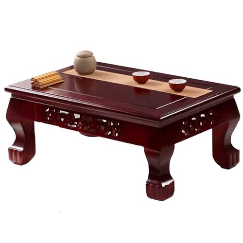 Table basse bois massif multifonction meuble de salon élégant - 2