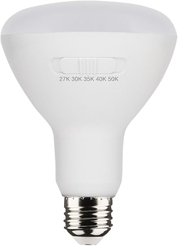 Miniatura 3 de Satco Accesorio - Lámpara de repuesto de base media LED seleccionable BR30 CCT de 8.5 W (paquete de 6) - 5.06 pulgadas de longitud y 3.71 pulgadas