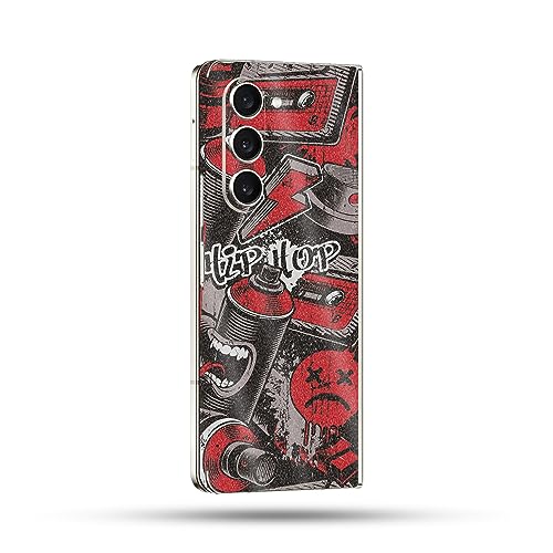 Image of MightySkins Skin Compatible with Samsung Galaxy Z Fold 5 Full Wrap - Puppy Fall | Protective, Durable, and Unique Vinyl Decal wrap Cover | Easy to Apply, Remove, and Change Styles | Made in The USA