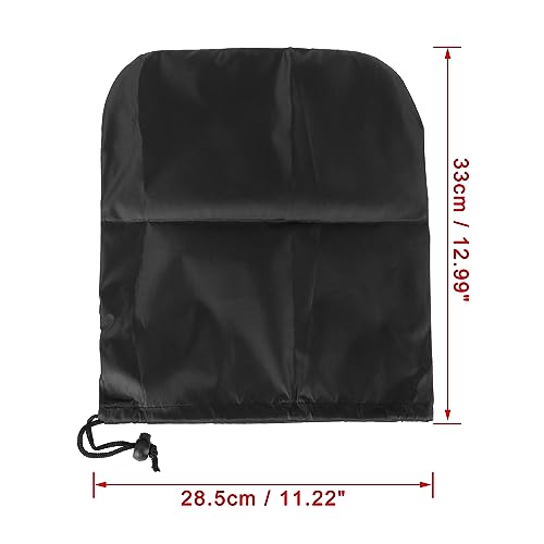 Image of X AUTOHAUX Pair Durable Black Rear Side View Mirror Cover Bag Accessories for Car Vehicle