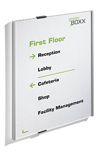 Porte-plaque A3 Durable Info Sign en aluminium antireflet de 420x297mm