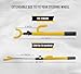 Ultra Secure Car Steering Wheel Lock, No Scratch Dual Locking Hooks, Anti Theft Car Device Wheel Locks for Cars with Metal Bars, Anti-Pick Car Lock Secures Cars, Trucks