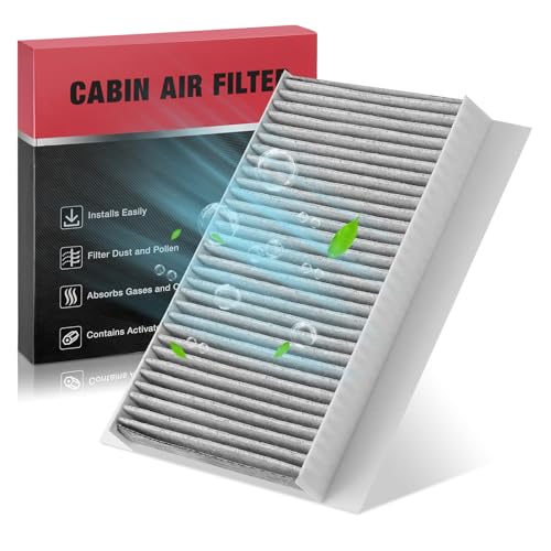 BDFHYK CF10259 Cabin Air Filter with Activated Carbon Compatible with Land Rover 2005-2009 LR3, 2010-2016 LR4, 2006-2013 Range Rover Sport 4.2L/4.4L/5.0L V8