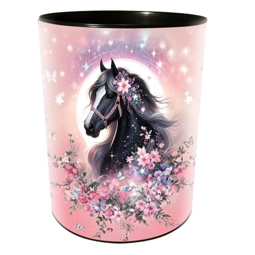 goldbuch 82 141 Luna Corbeille à papier pour enfants, motif cheval, diamètre : 25 cm, hauteur :...