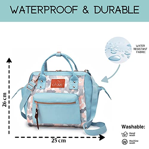 Image of VISMIINTREND Mini Diaper Bag for Baby | Small Nappy Bags for Mother | Maternity Travel Handbag | Hospital Bags for Mom | Baby Shower Gift for Mom | Gifts for New Born Baby Boy Girl