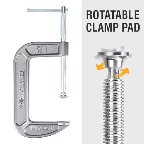 Image of Olympia Tools C-Clamp, 38-146, (6 inch X 3.5 inch)