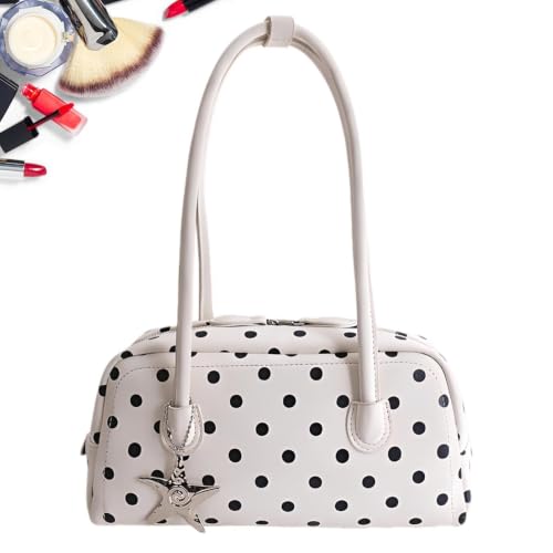 Sac à main à pois pour femme grand volume contre le désordre