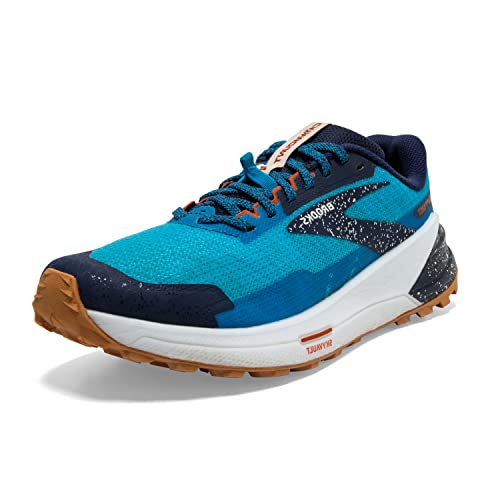 Brooks Men's Catamount 2 Trail Running Shoe - Peacoat/Atomic Blue/Rooibos - 10 Medium