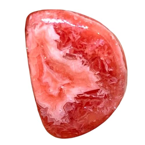 Rhodochrosite naturelle cabochon stable 26x19mm pour réparer et remplacer une pierre perdue