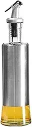 Garrafa Dispenser Para Azeite Vinagre Galheteiro Vidro Inox