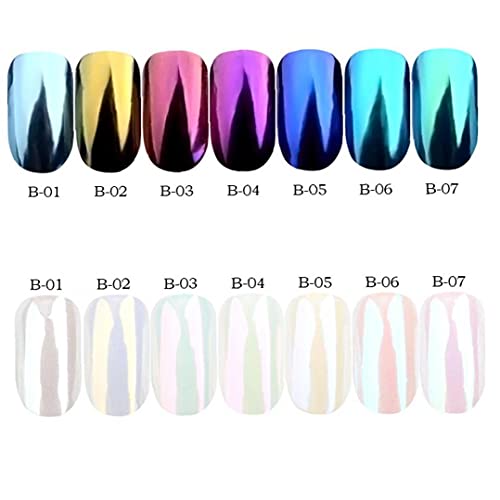 1pc Pearl Polvere Chiodo Specchio Effetto