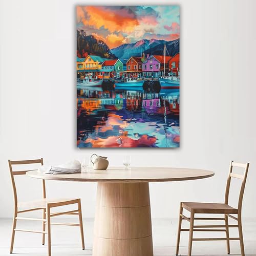 Impression sur toile intissée affiche décoration murale 60x80
