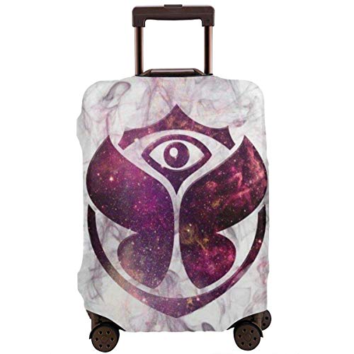 Preisvergleich Produktbild Laaunrye Tomorrowland Gepäck-Abdeckung, Koffer-Abdeckung, Spandex, Reisegepäck-Abdeckung, kratzfest, staubdicht, personalisierter Reißverschluss, Reisekoffer-Schutz, S