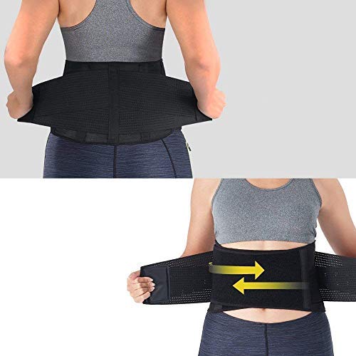 Bracoo Back Brace, Support Belt for Lumbar Pain Relief, Strains & Sciatica - Lightweight, Breathable & Dynamic Stabilizers for a Nature Range of Motion, Guardian (BP60), Large