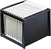 Produktbild helit H6110092 - Hängeregistraturgestell, extra stabil, stapelbar, schwarz / rot, DIN A4