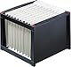 Original Falken 25er Pack Hängemappe UniReg & helit H6110092 - Hängeregistraturgestell, extra stabil, stapelbar, schwarz/rot, DIN A4