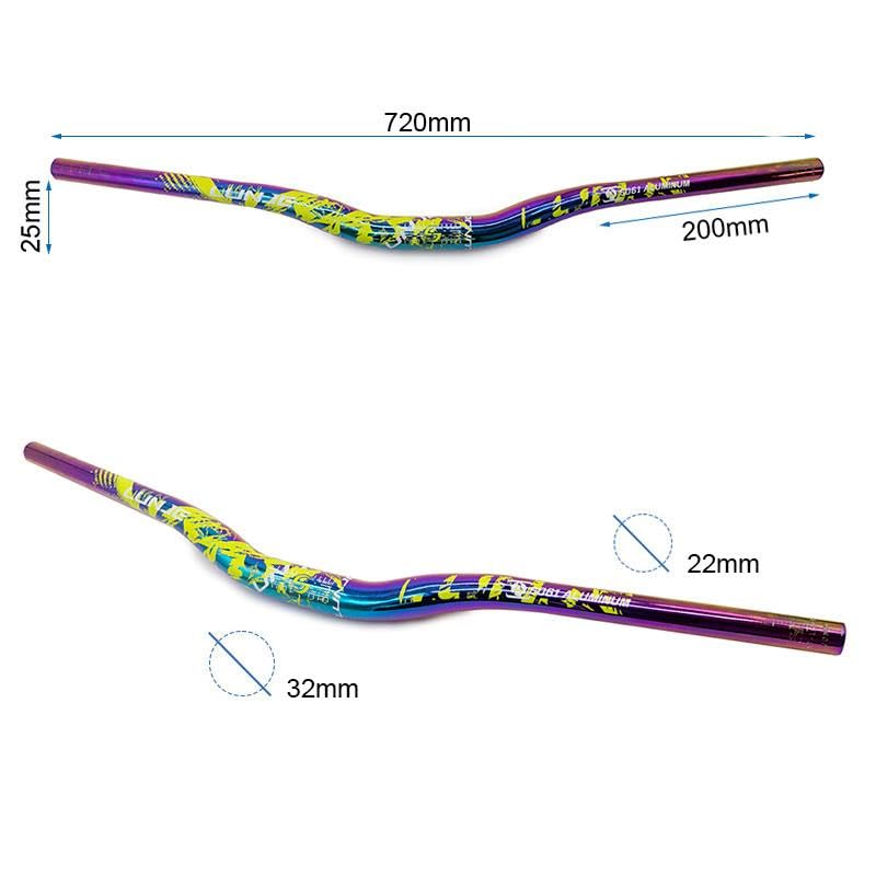 Compatibile con Manubrio Monopattino Elettrico da 720 mm con Elevazione 25 mm Multicolore