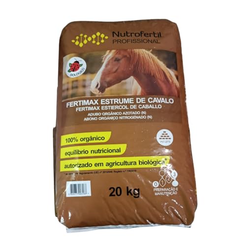 Fertimax Estiercol de Caballo. Abono 100% Orgánico en Pellets 20Kg