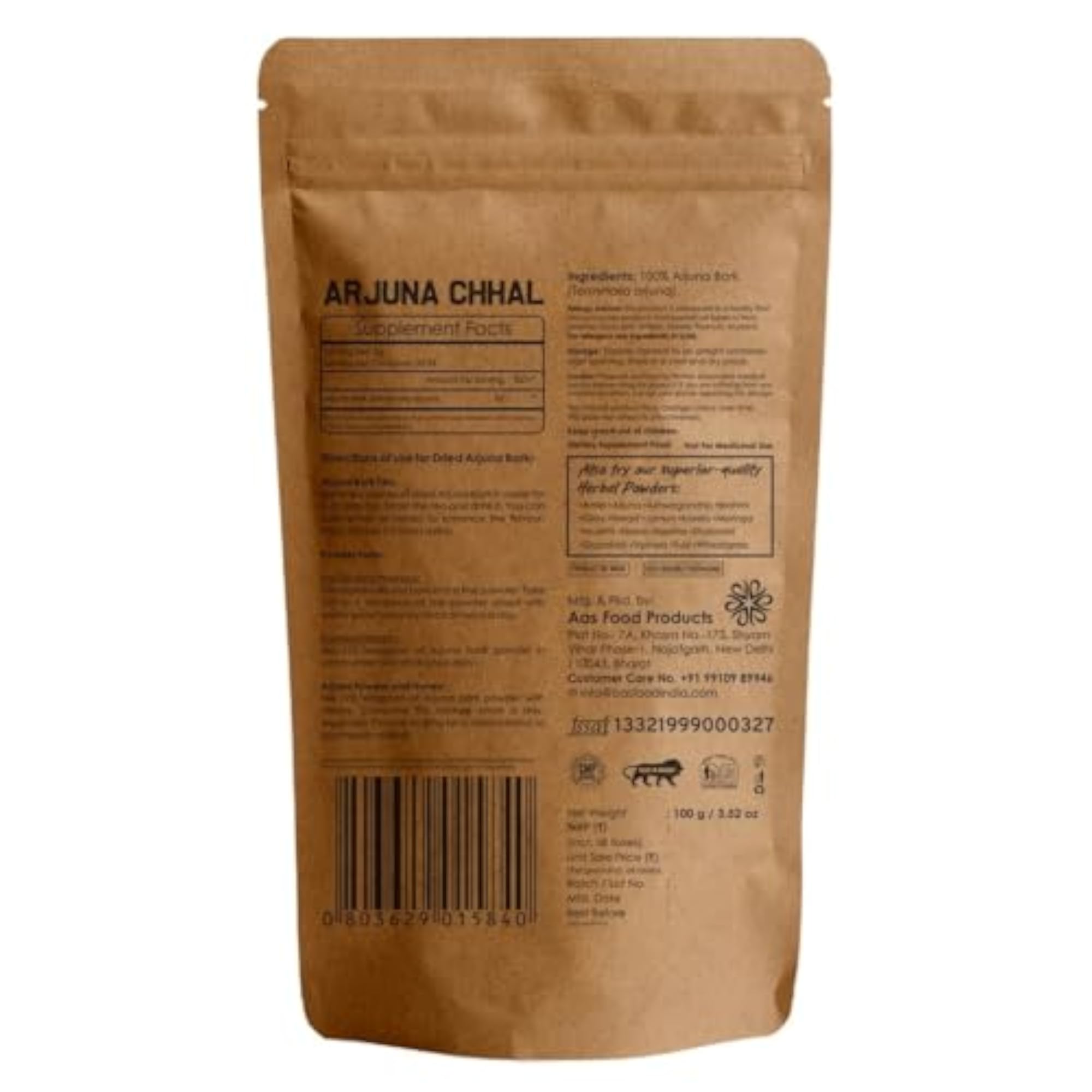 Dried Arjun Ki Chaal 100g for Heart Wellness