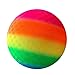 Pelota de futbolín hinchable de PVC, diseño de arcoíris, para deportes de interior y exterior, para jugar al parque y la playa