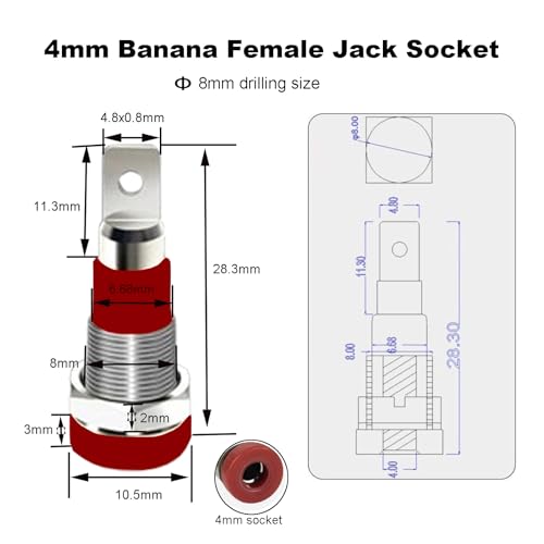 Conectores Banana Jack hembra, pack 10 piezas miniatura 3