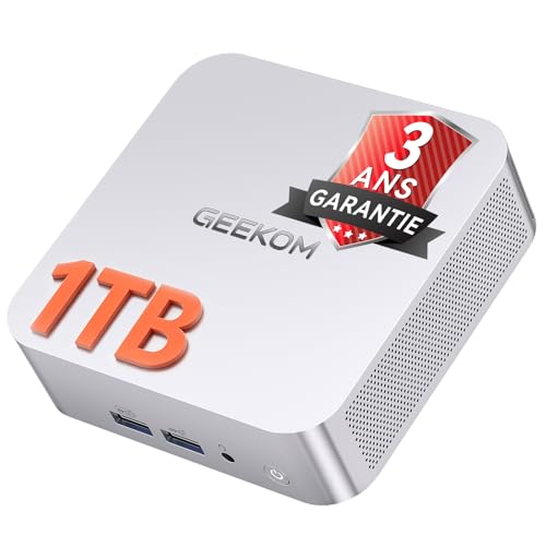 GEEKOM A7 Mini PC, AMD Ryzen 9 7940HS Mini PC Windows 11...
