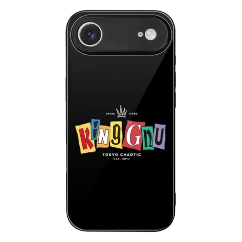 iPhone 17 Air �P�[�X King Gnu �w�ʃK���X TPU �ƌ݊����̂��� �ی�J�o�[ �ϏՌ� ���^ �y�� ���C�����X�[�d�Ή� ����~�� ���ϖh�~ �w��h�~ ������� �X�}�z�P�[�X �V���v�� �l�C �A�C�t�H�� iPhone 17 Air �p