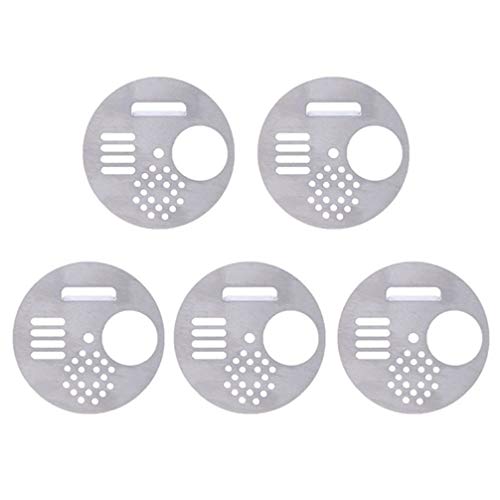 Toporchid 5Pcs Round Beekeeping Box Stainless Steel Beehives Nest Door Vents Bee Tools Beekeeping Equipment Supplies