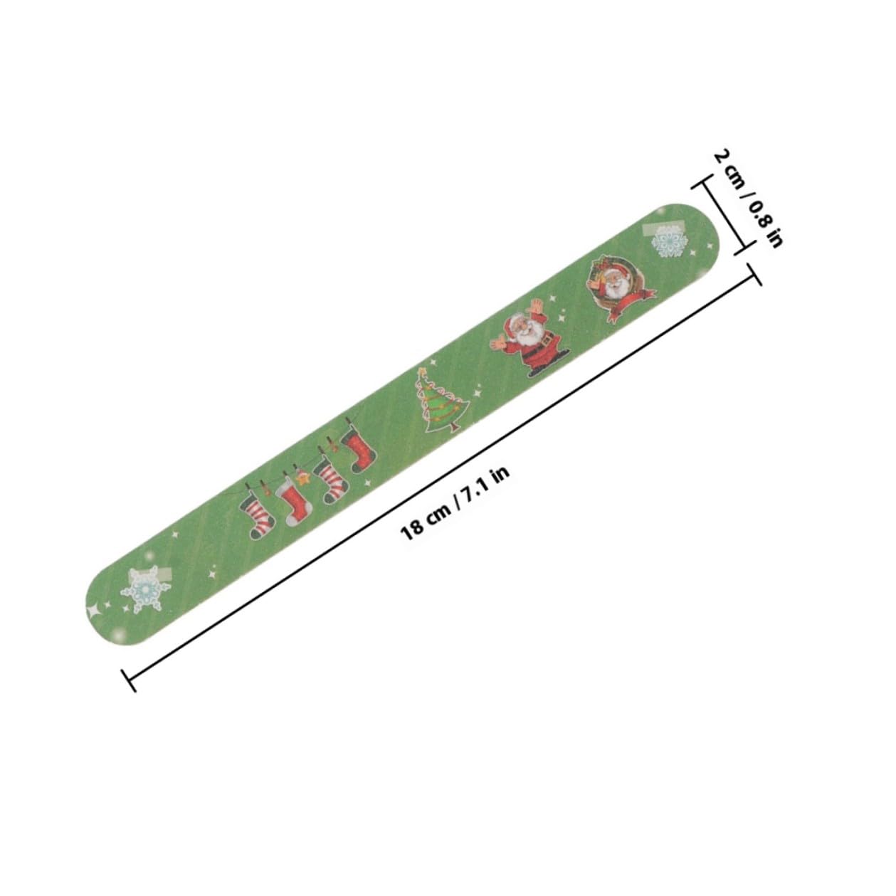 Lot de 24 Limes à Ongles EVA sur Thème Noël Outil de Polissage pour Manucure et Pédicure Accessoire Professionnel pour Soin des Ongles Motifs Assortis pour Nail Art Festif