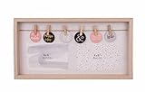 HANTAJANSS Photo Board Display Unique Wall Mount Hanging Picture Frame Clothespin Frame 16