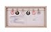 HANTAJANSS Photo Board Display Unique Wall Mount Hanging Picture Frame Clothespin Frame 16"x8" (small)