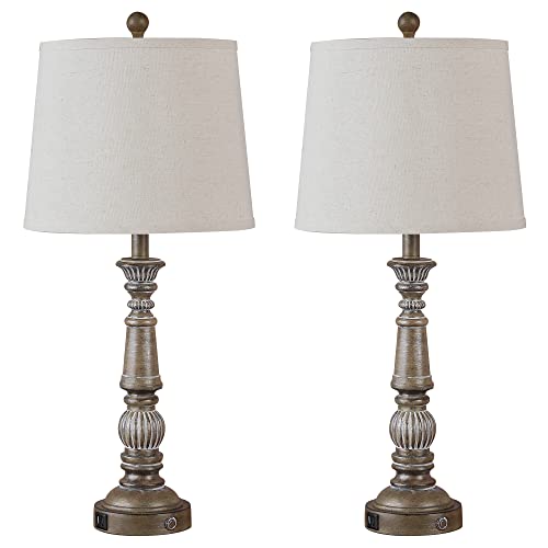 Bzzmmb 29.7" Tall Table Lamp Set Of 2, Nightstand Lamp With Usb Charging Port, 3 Way Touch Control Table Lamp For Living Room And Bedroom（Led Bulbs Included） #TOP1