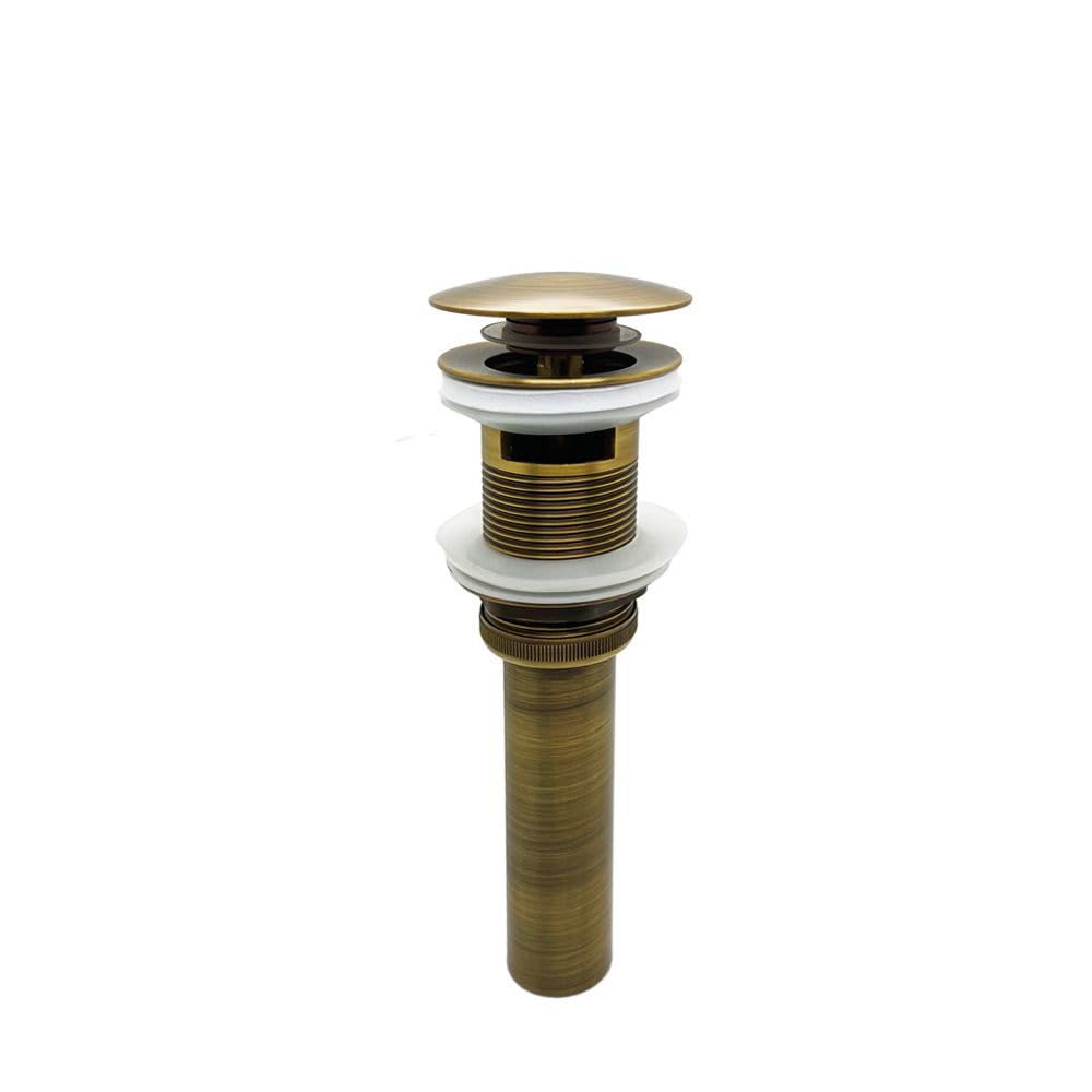 Filtro de drenaje desplegable para fregadero, válvula de baño moderna, accesorio de lavabo de latón, negro y dorado, tapón de drenaje de rebote, desbordamiento antiguo
