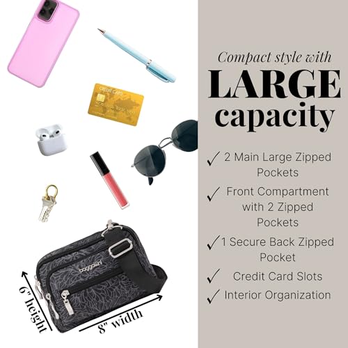 Image of Baggallini Triple Zip Bagg JAV Cross Body