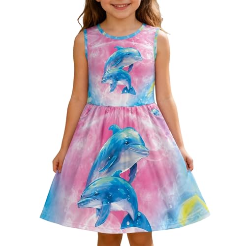 Robe filles légère anti-transpiration vêtement coton pour enfants actifs