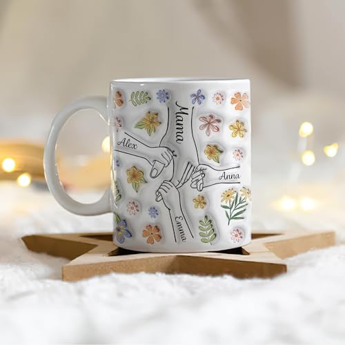 Mothers-Day-Mother-And-Kids-Hand-In-Hand-Grandma-Personalized-2D-Flower-Mug-Mothers-Day-Decorations-Mother-In-Law-Grandmother-Gifts-Ceramic-Coffee-Mug-Best-Grandma-Gifts-M97