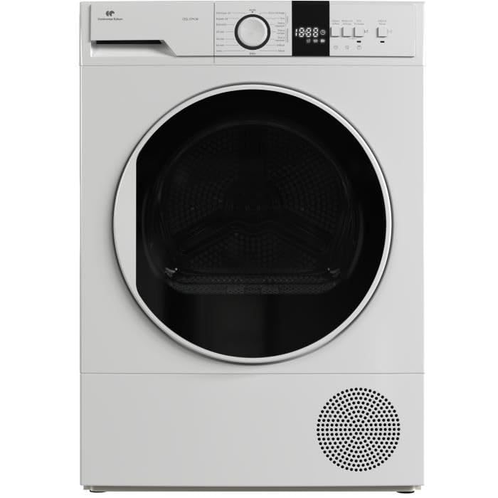 CONTINENTAL EDISON CESL12PCW Wäschetrockner mit Wärmepumpe 12 kg 60 cm Klasse E Weiß