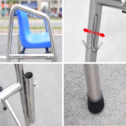 Silla salvavidas resistente, altura 180 cm, color plata miniatura 6