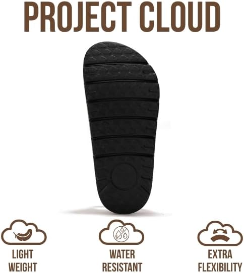 Project Cloud 100% Genuine Leather Platform Sandals Women Footwear - Wedge Chunky Slides for Women 2026 with Memory Foam Insole & Cork Footbed Womens Sandals (GreeceChunky) - Image 5