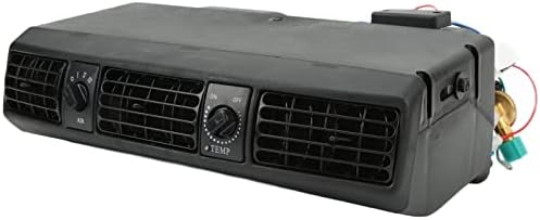 Agter view of the underdash AC unit, showing internal components and wiring.
