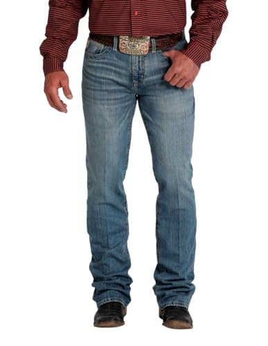 Cinch Western Jeans Mens Ian Slim Bootcut Medium Wash MB31236001