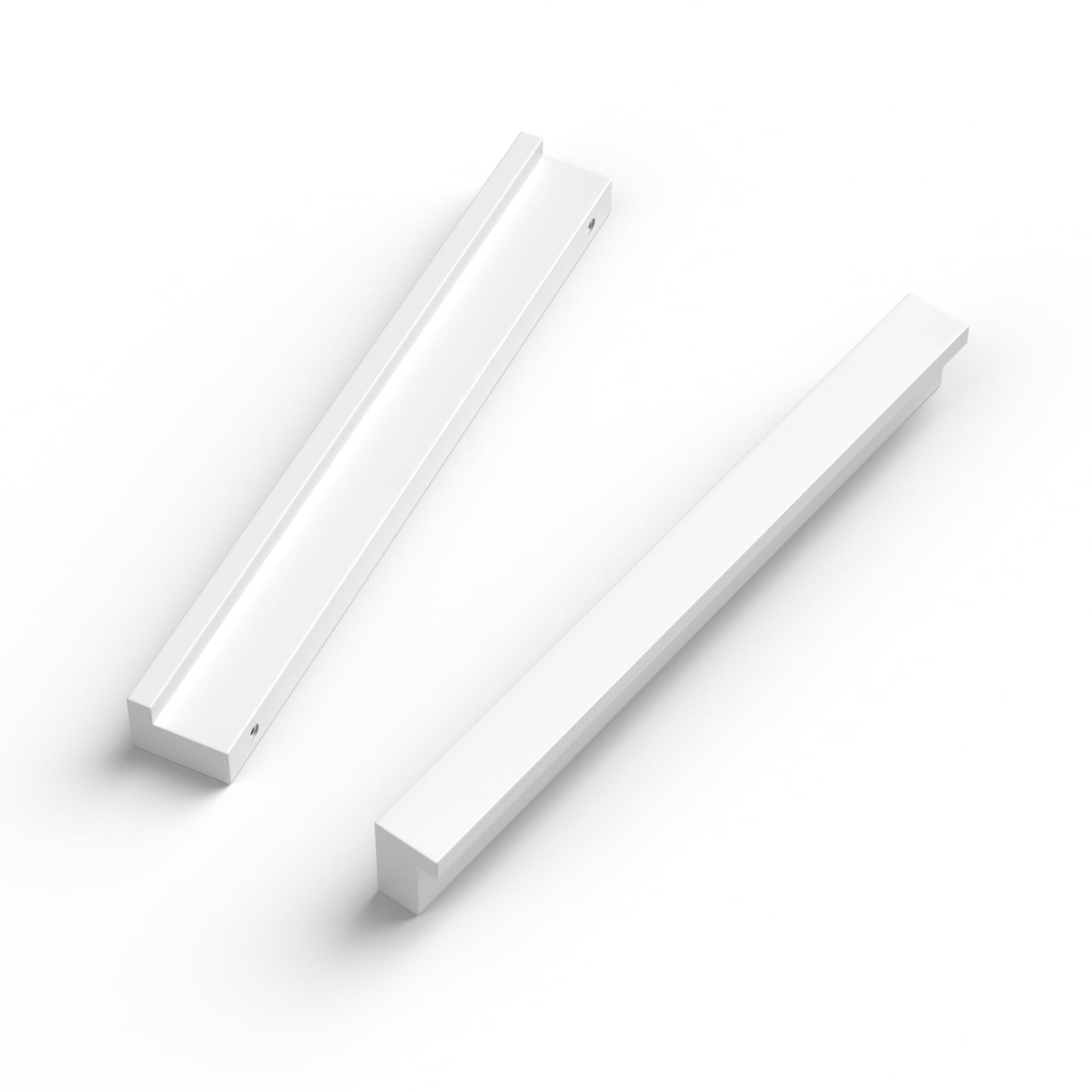 LONTAN 10 piezas Tiradores Cocina Blanco 128mm Tiradores Armario de Aluminio Manijas de Cajón de Estilo Moderno Con Tornillos Para gabinetes Cajones Zapateros