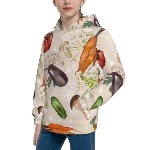 Cute Vegetables Kid Hoodies Boys Sweatshirts Girls Pullover with Pocket2