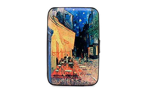 Van Gogh Cafe Terrace Armored Credit Card RFID Block Wallet and Cash Holder