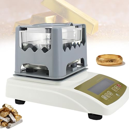 Probador de pureza de metales preciosos, medidor de densidad digital para oro y plata, capacidad de 1200 g, dispositivo de prueba de joyería para casas de empeño