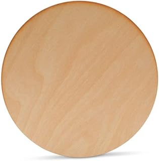 Plywood Circles 4 inch, 1/8 Inch Thick, Pack of 10 Unfinished Wood Plywood Circles for Crafts with Rustic Burnt Edges, by Woodpeckers